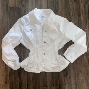 White denim jacket